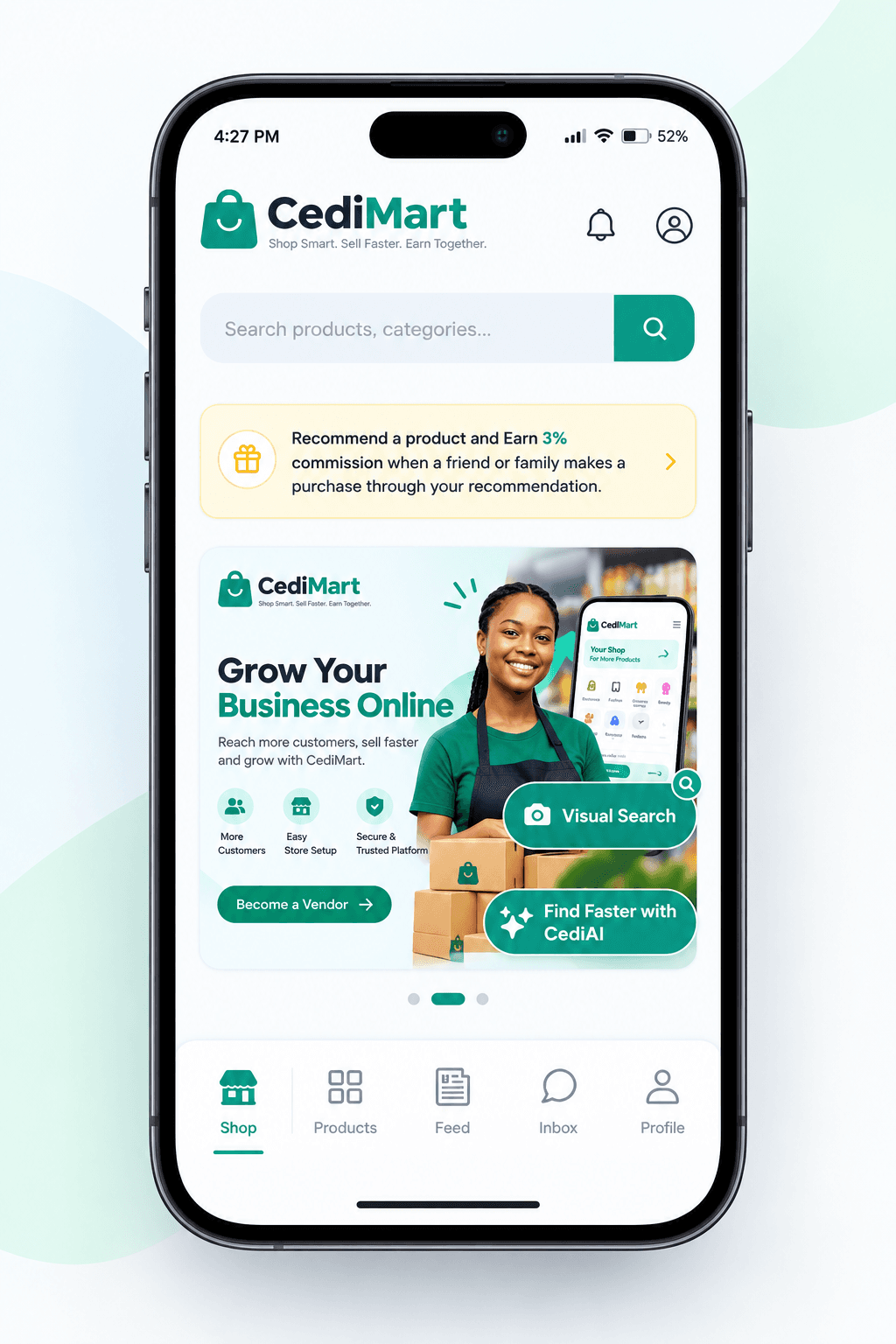 CediMart mobile app preview